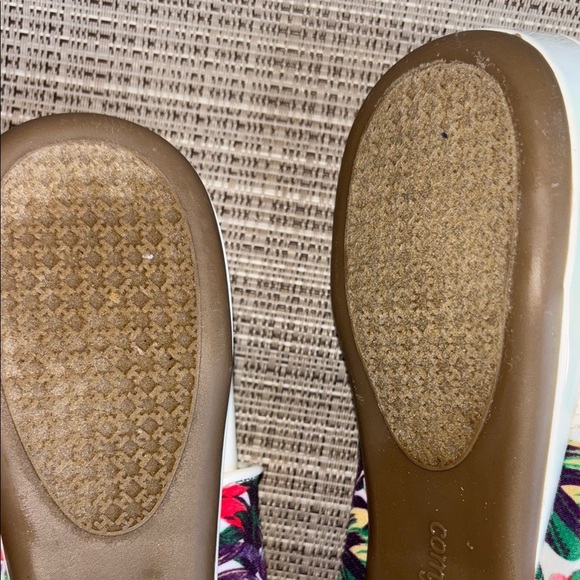 Comfortview Floral Slingback Flats - Red, Purple, White - Picture 10 of 17